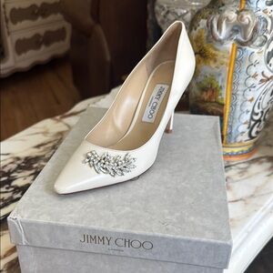 Jimmy Choo Nappa Leather w/Snowdrop
